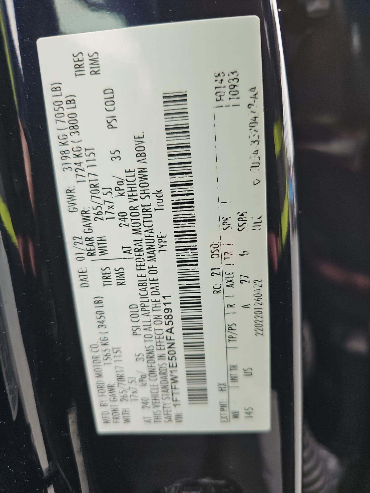 2022 Ford F-150 XLT AWD