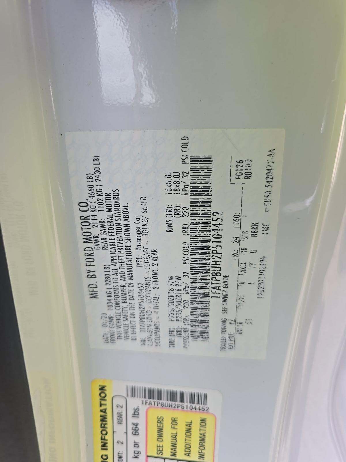 2023 Ford Mustang EcoBoost Premium RWD