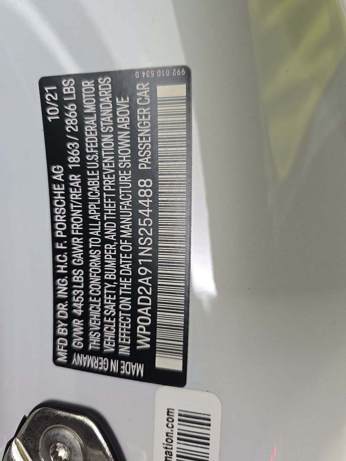 2022 Porsche 911 Turbo S AWD