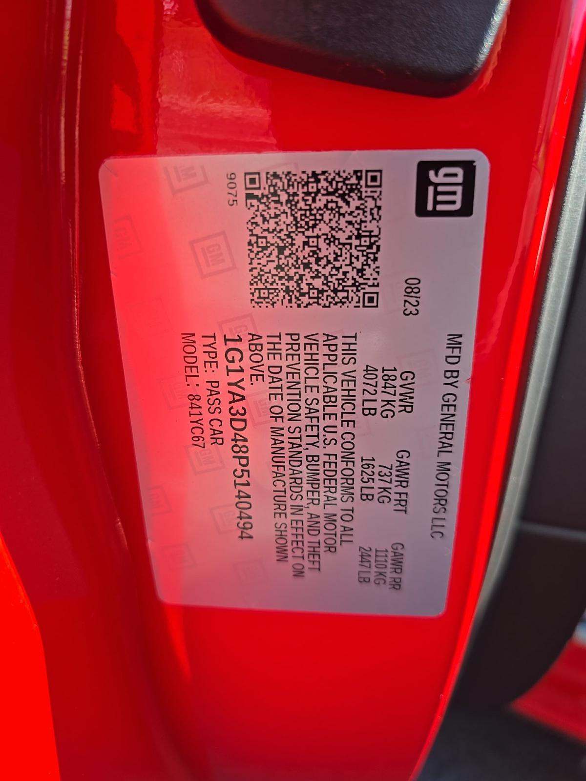 2023 Chevrolet Corvette Stingray RWD