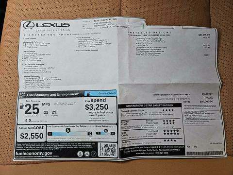 2025 Lexus RX RX 350 Premium FWD