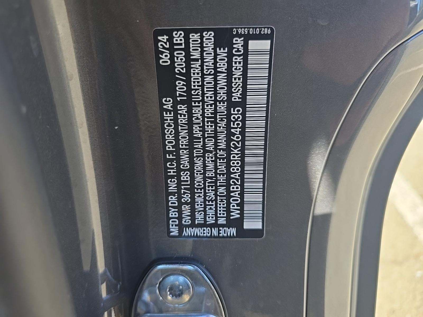 2024 Porsche 718 Cayman S RWD