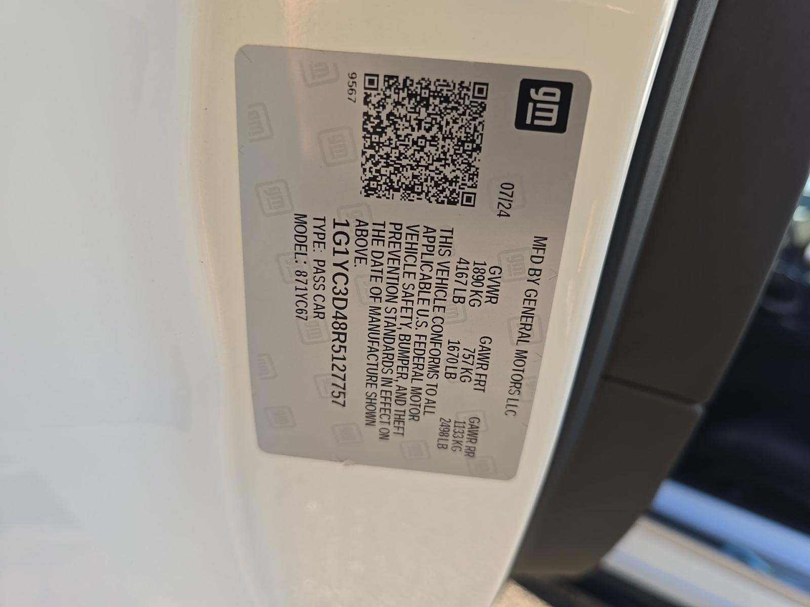 2024 Chevrolet Corvette Stingray RWD