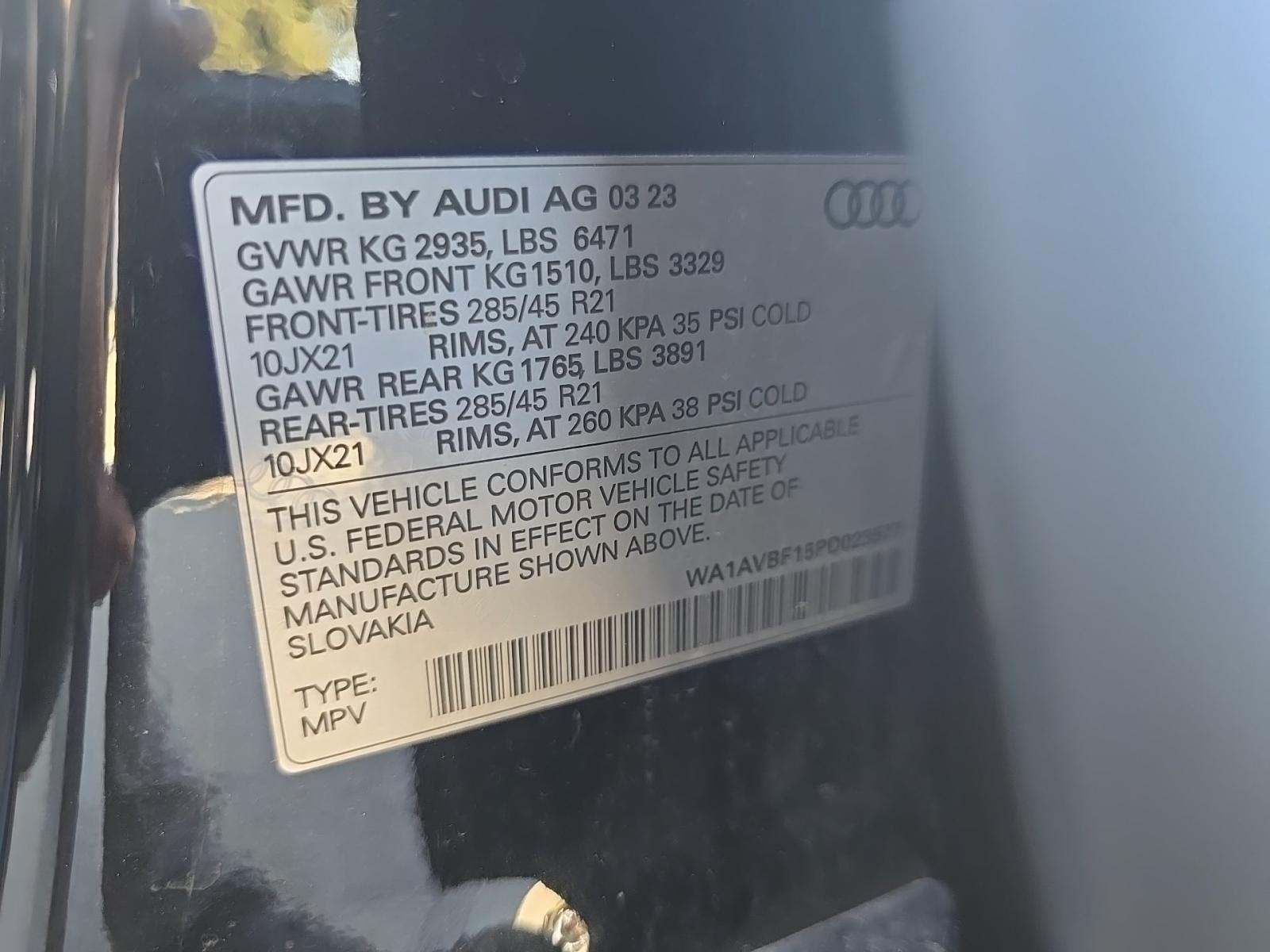 2023 Audi Q8 Premium AWD