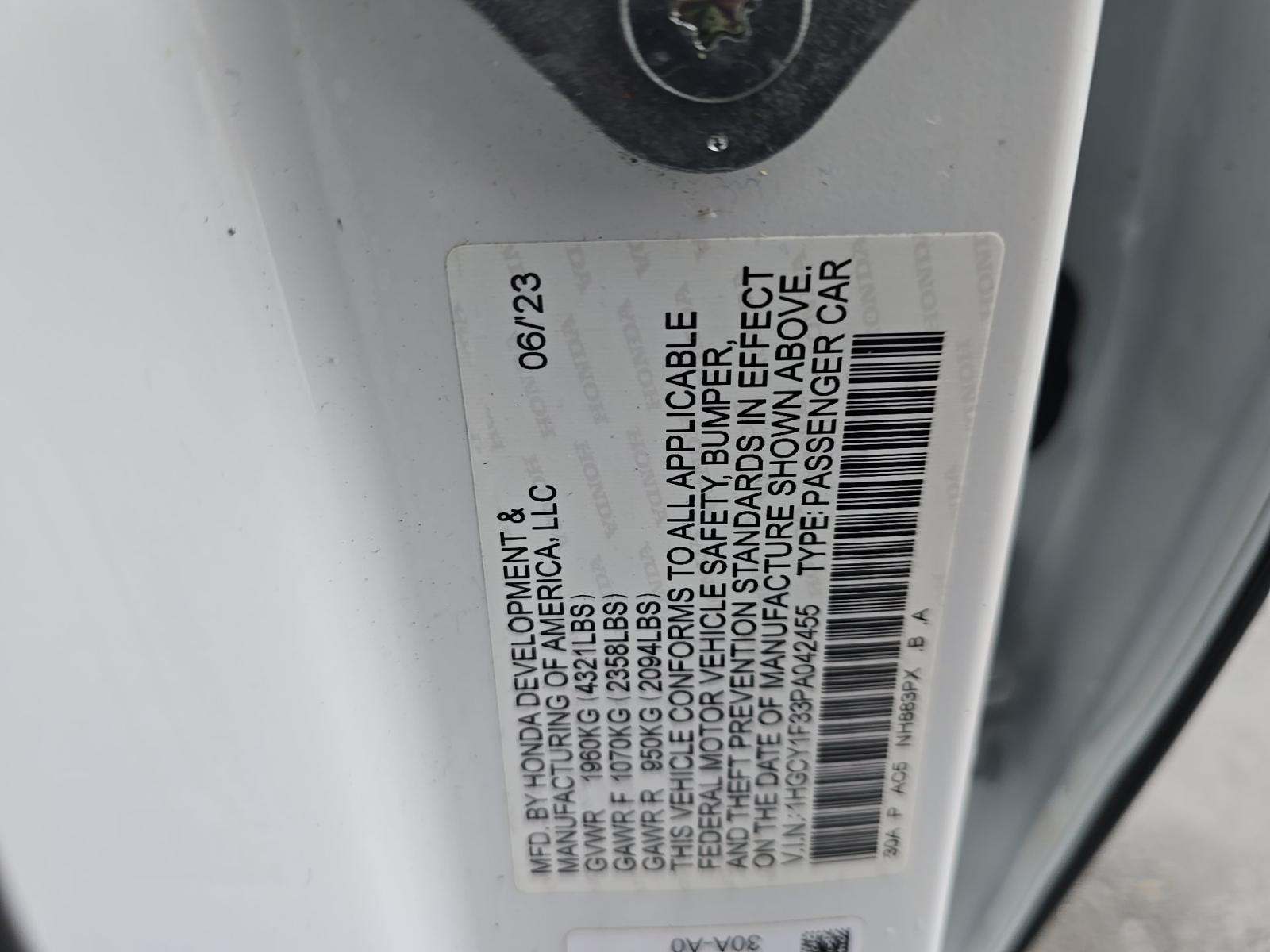 2023 Honda Accord EX FWD