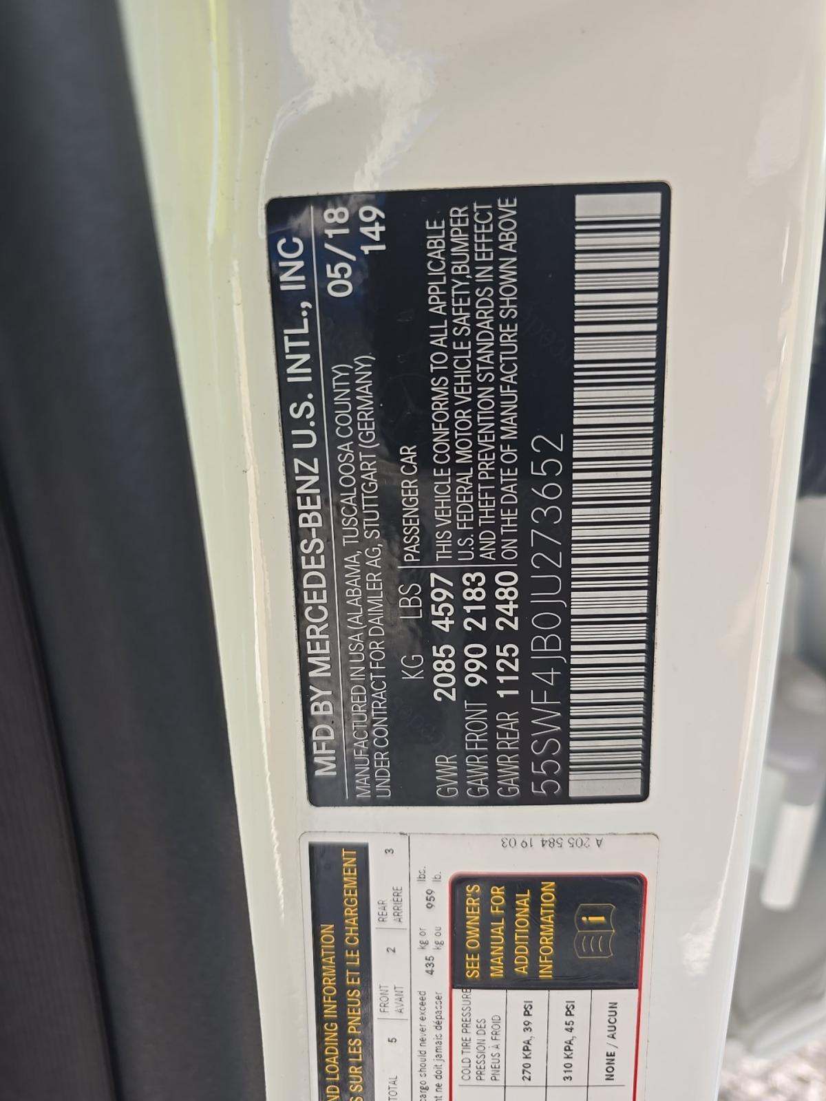2018 Mercedes-Benz C-Class C 300 RWD