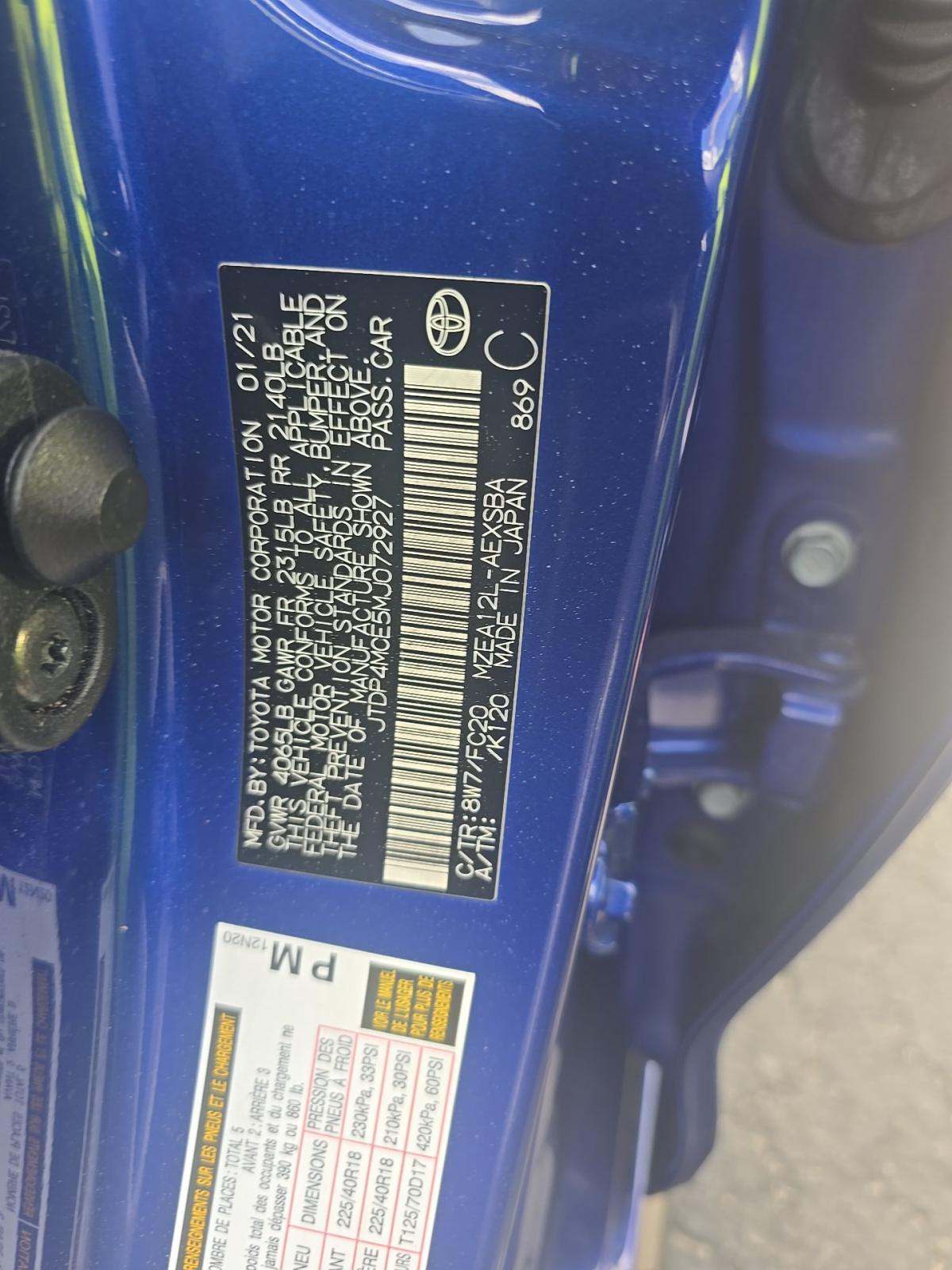 2021 Toyota Corolla SE FWD