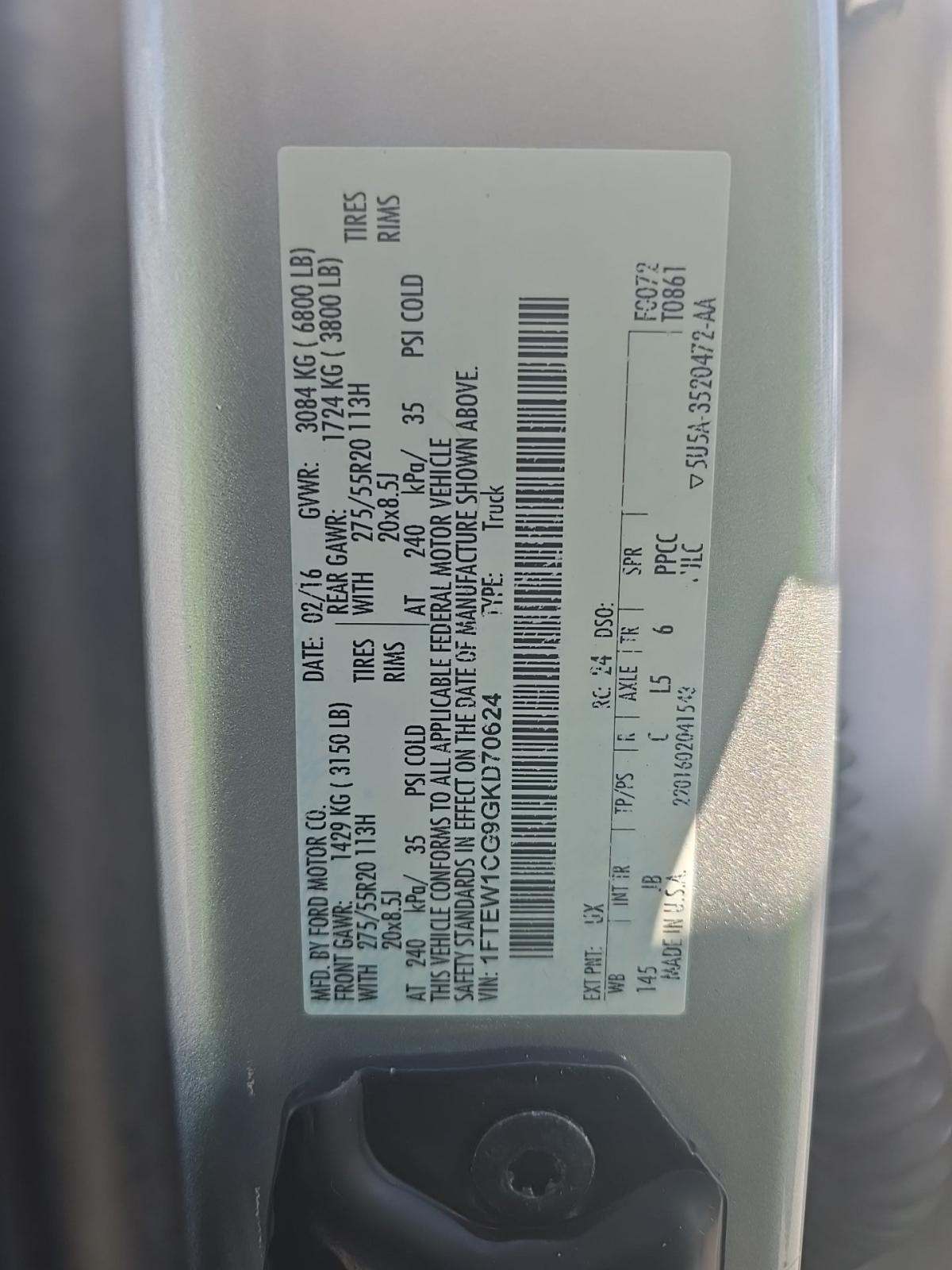 2016 Ford F-150 XLT RWD