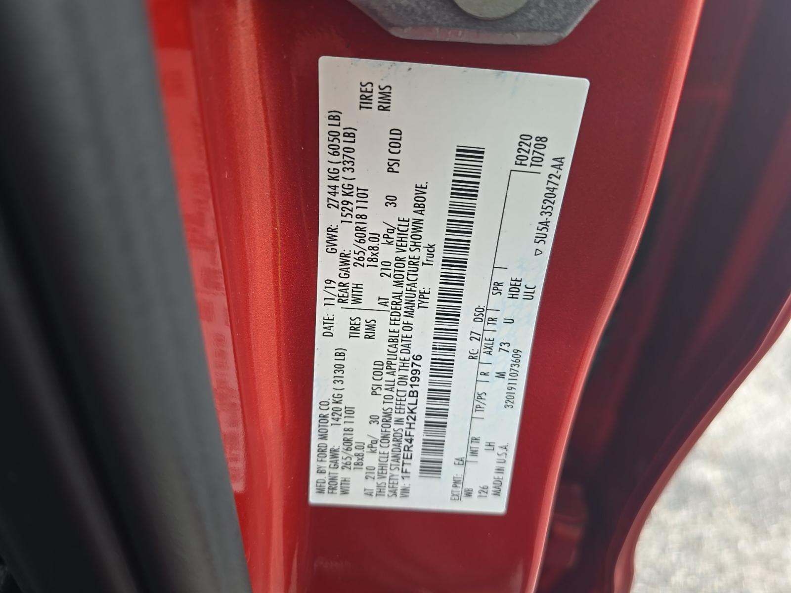 2019 Ford Ranger XLT AWD