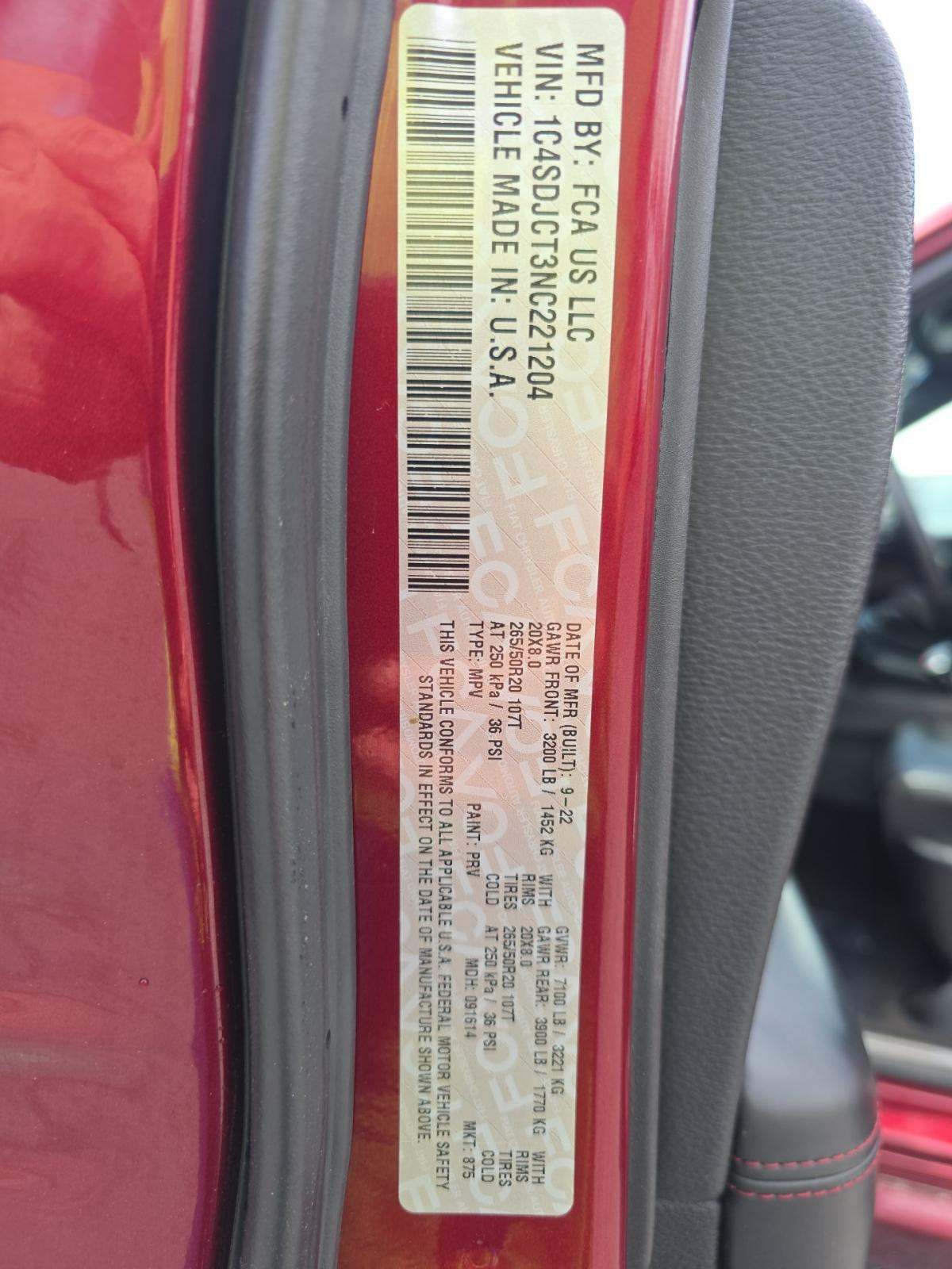 2022 Dodge Durango R/T AWD