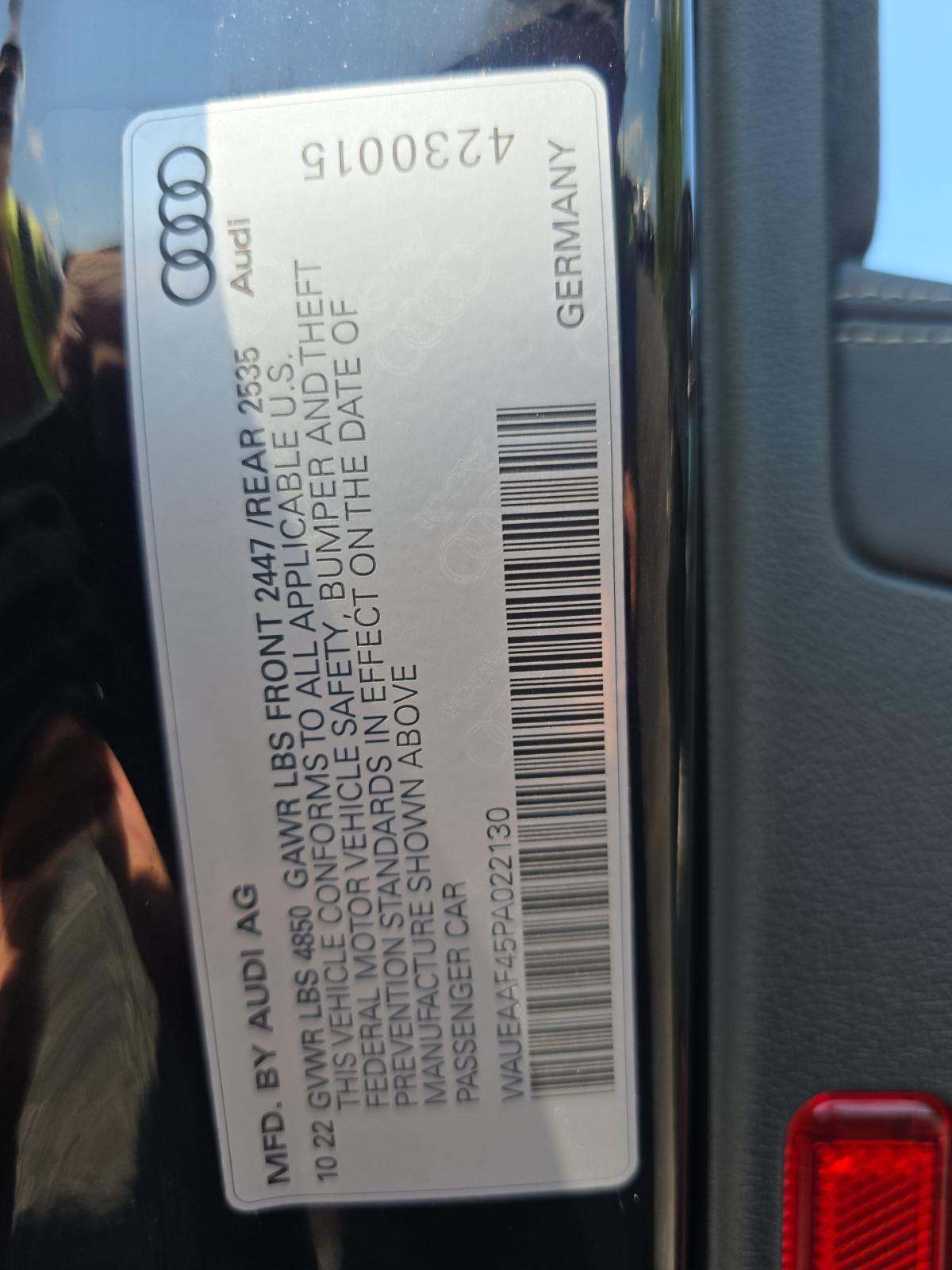 2023 Audi A4 S line Premium Plus AWD