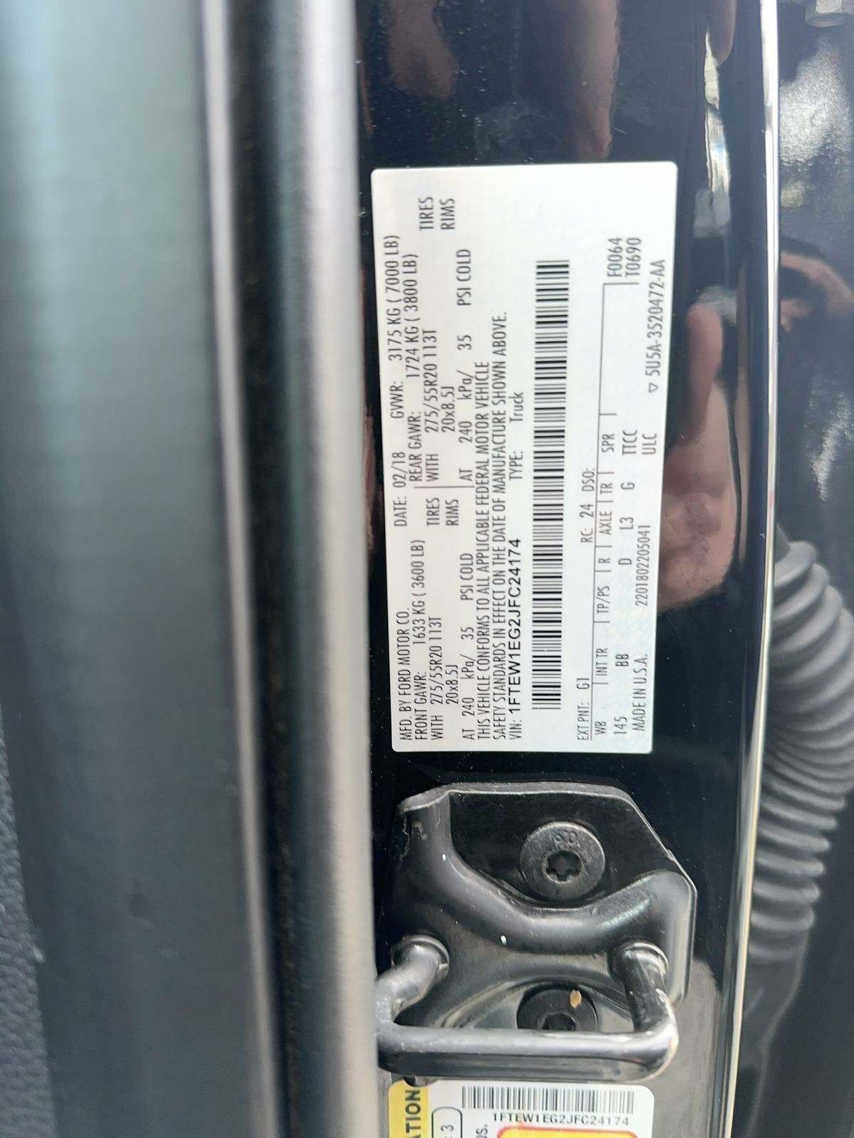 2018 Ford F-150 Platinum AWD