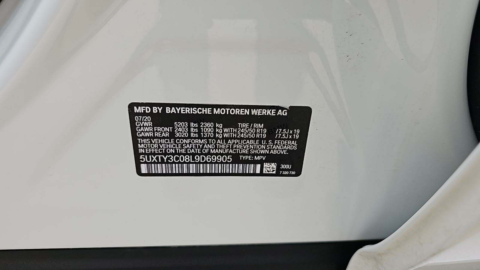 2020 BMW X3 sDrive30i RWD