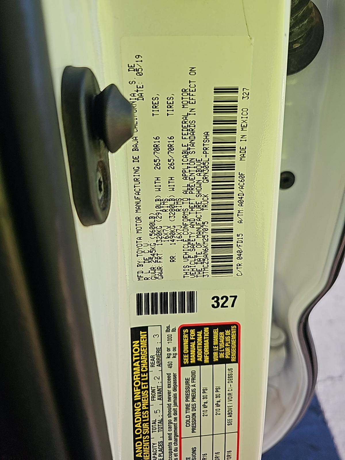 2019 Toyota Tacoma TRD Off-Road AWD