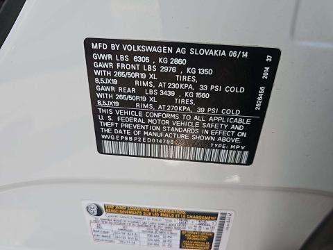 2014 Volkswagen Touareg 3.0L TDI R-Line AWD