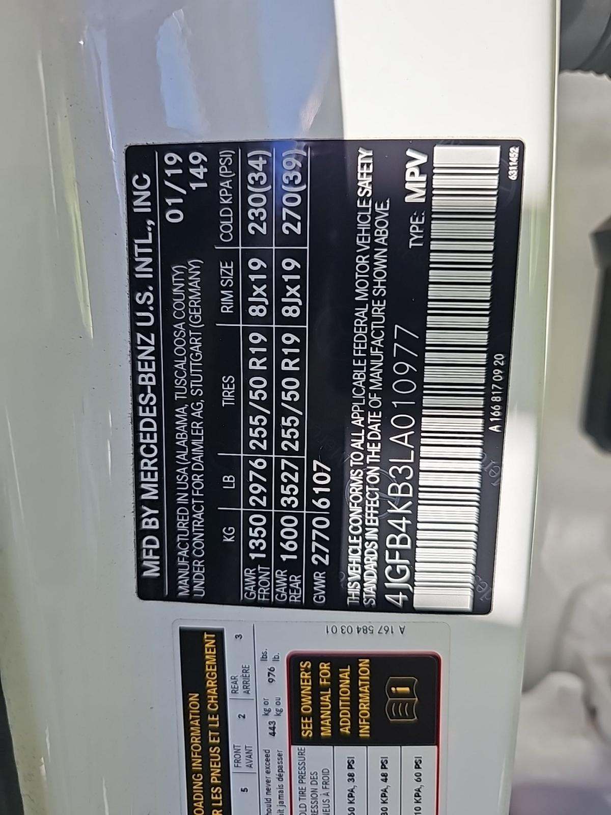 2020 Mercedes-Benz GLE GLE 350 AWD