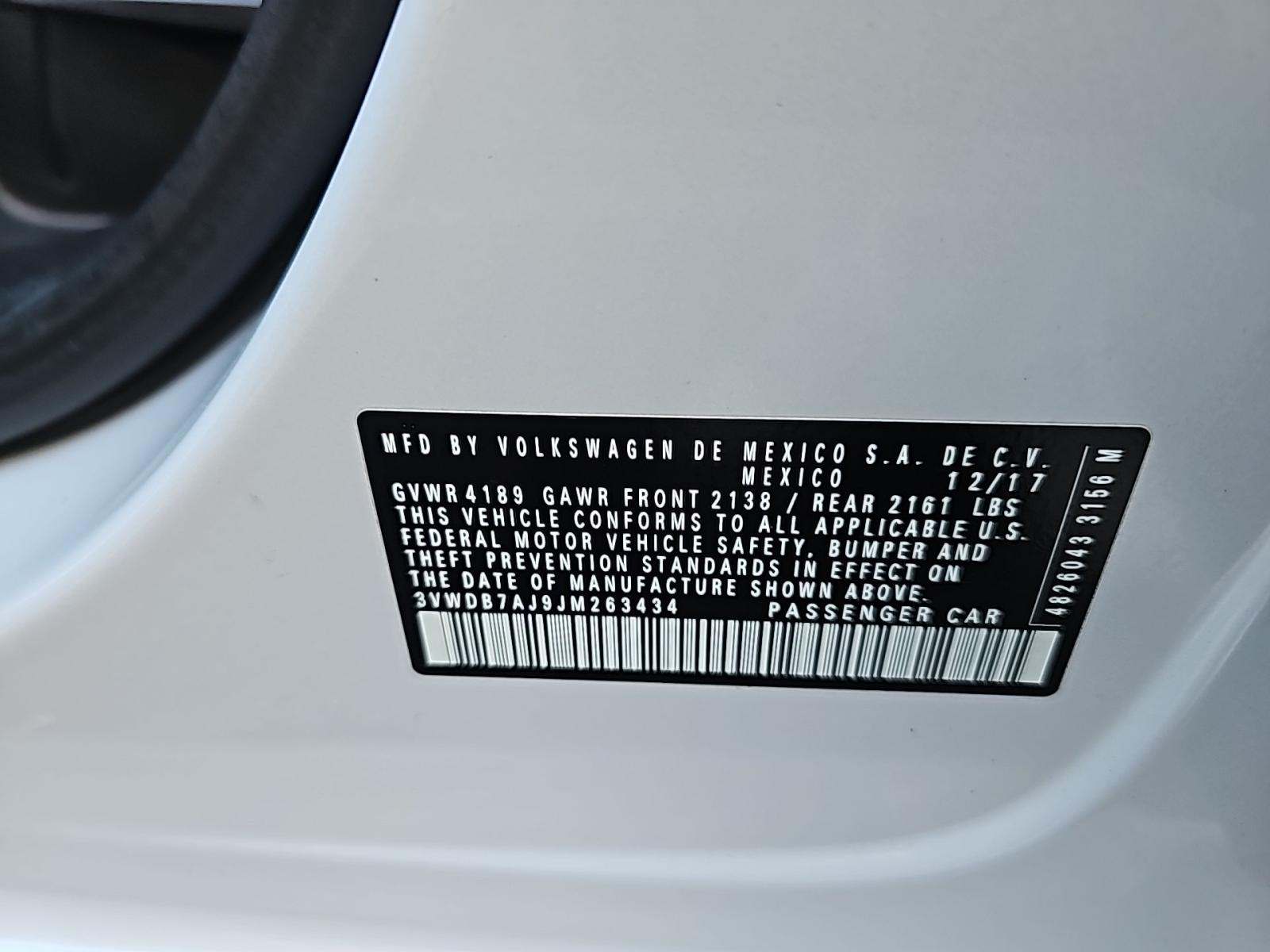 2018 Volkswagen Jetta 1.4T SE FWD