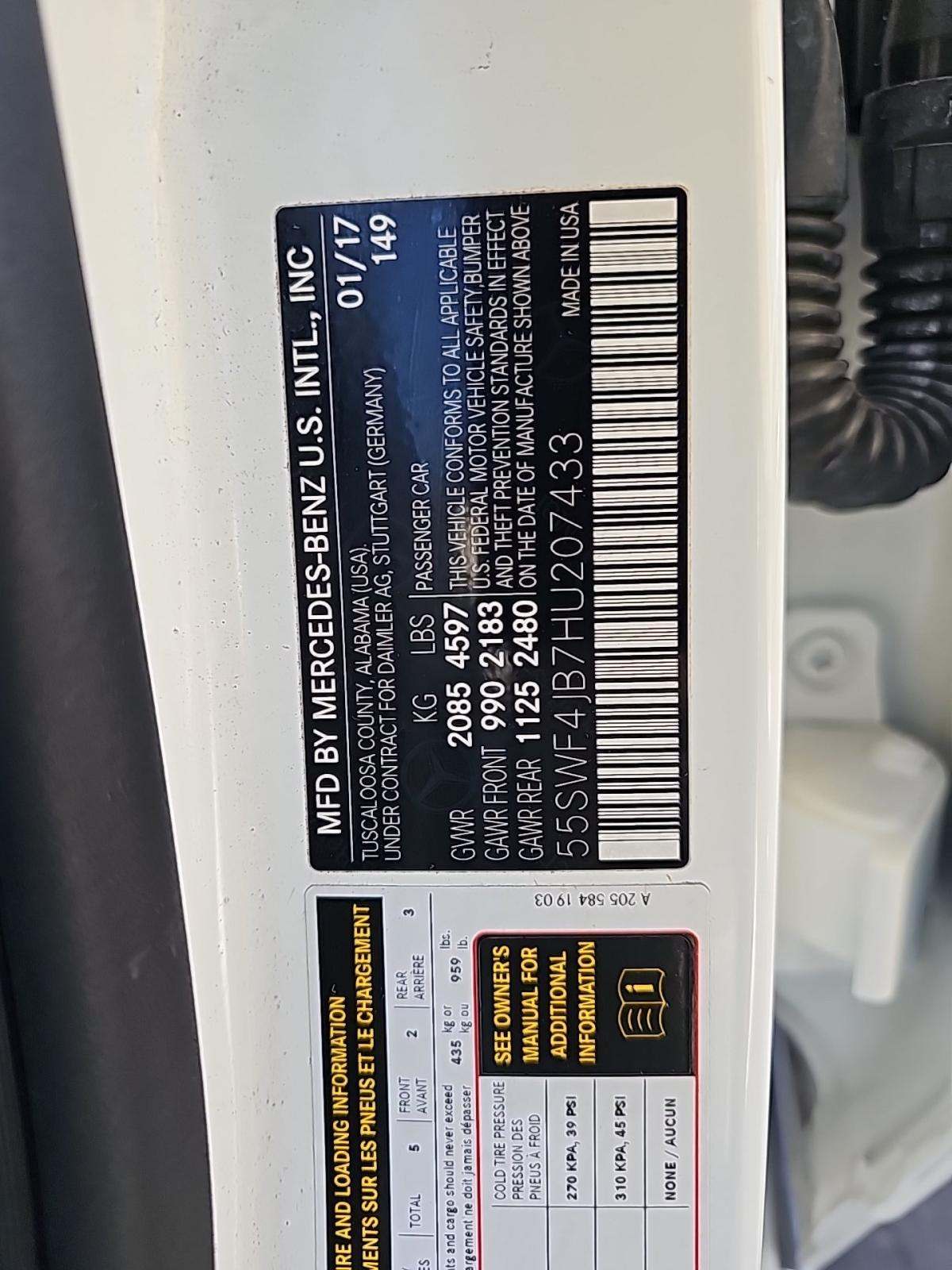 2017 Mercedes-Benz C-Class C 300 RWD