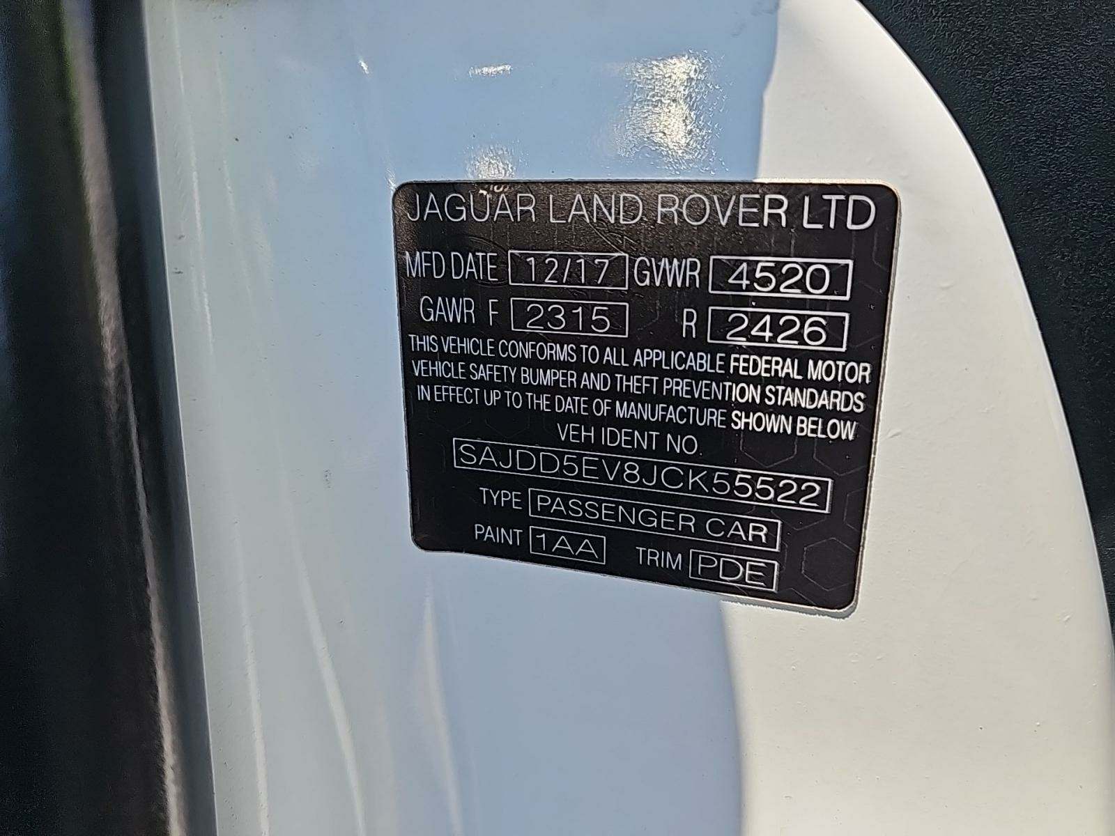 2018 Jaguar F-TYPE P340 RWD