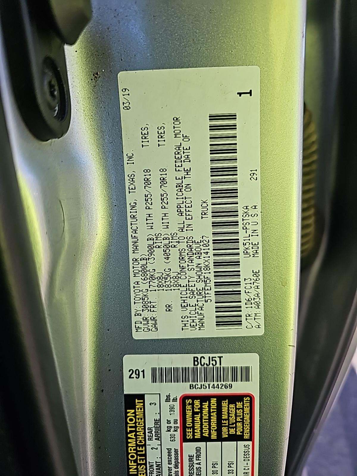 2019 Toyota Tundra SR5 RWD