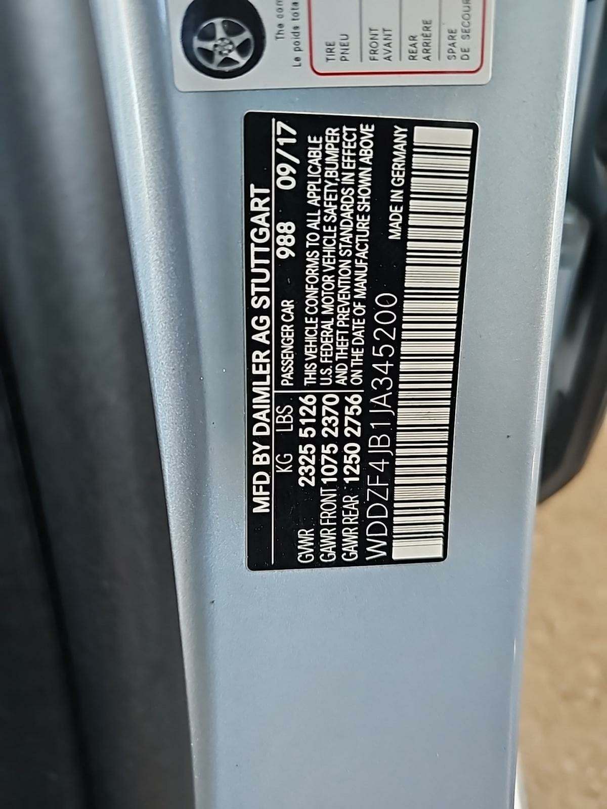 2018 Mercedes-Benz E-Class E 300 RWD