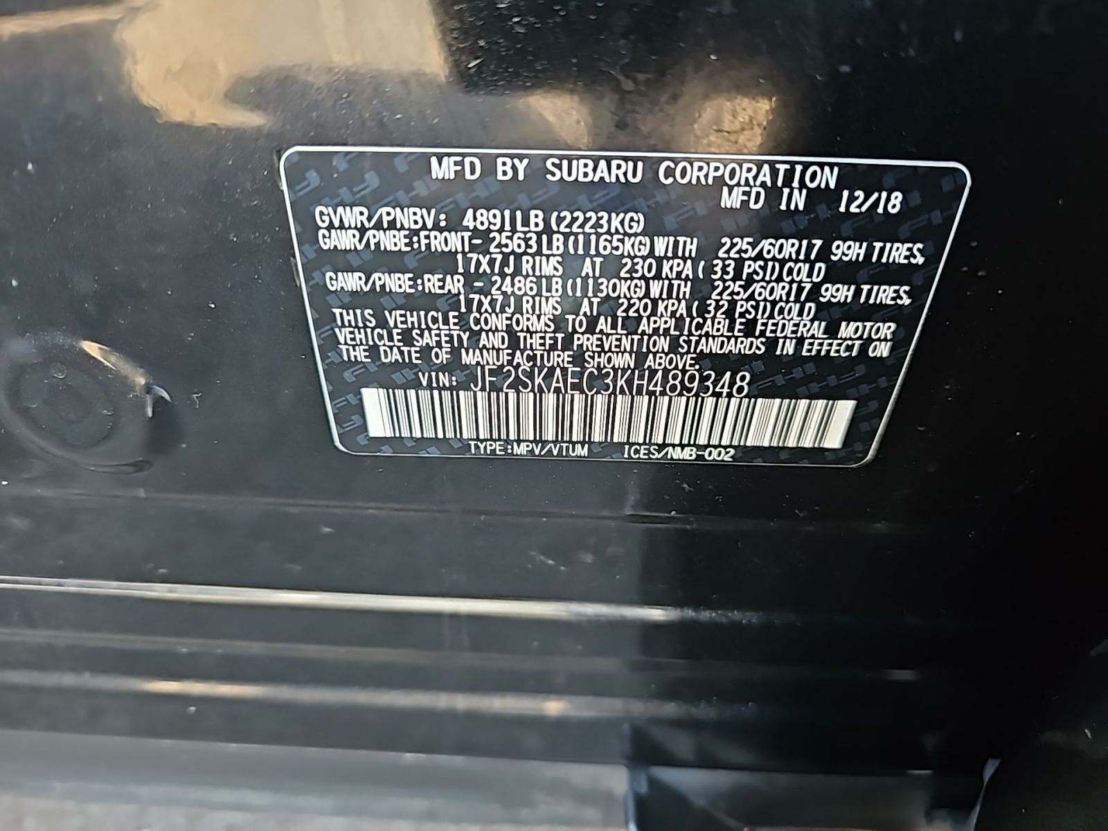 2019 Subaru Forester Premium AWD