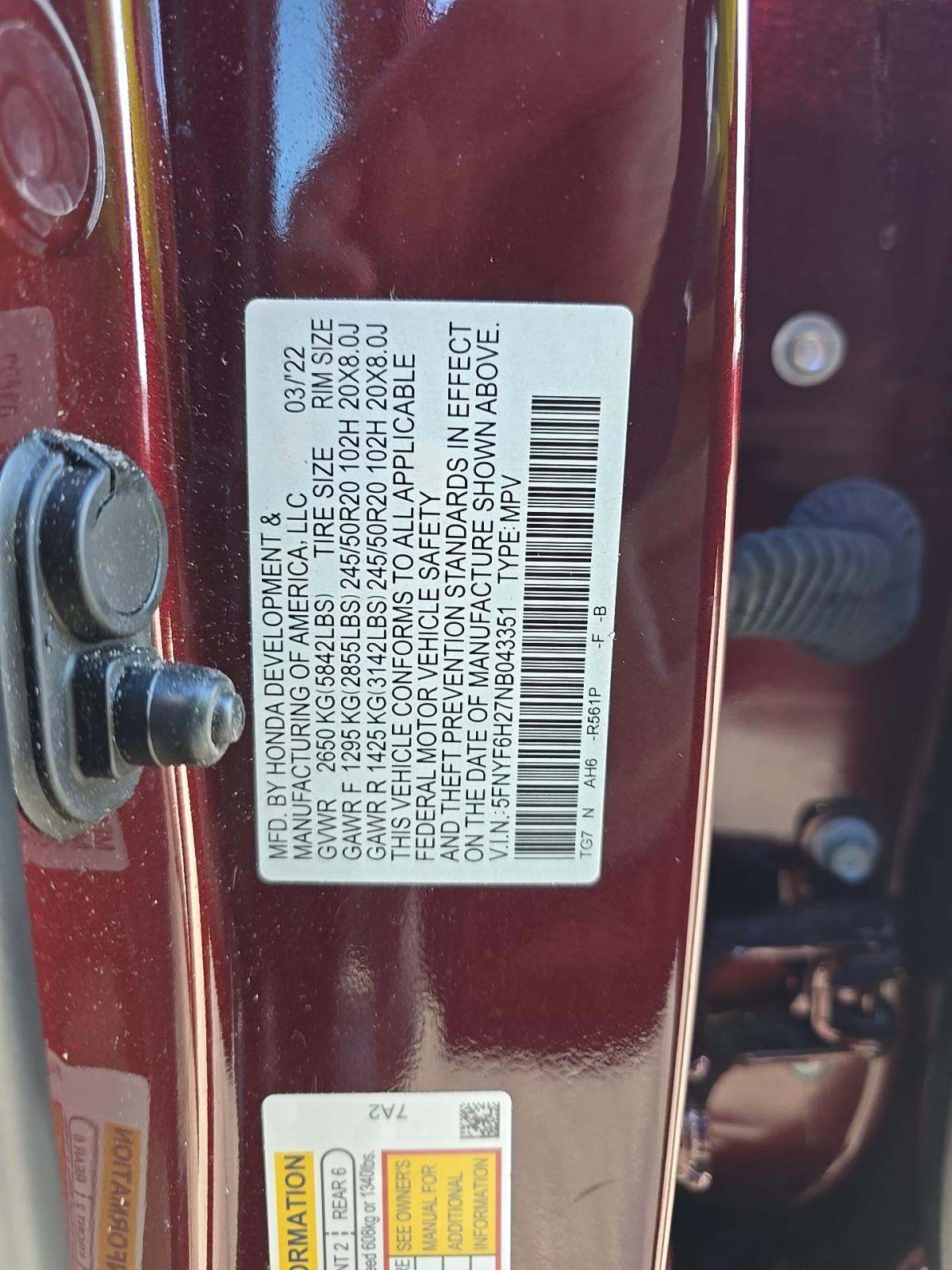 2022 Honda Pilot Special Edition AWD