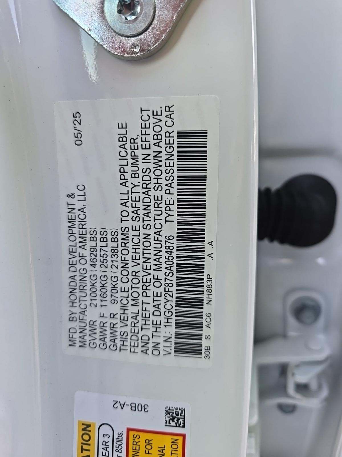 2025 Honda Accord Hybrid Touring FWD