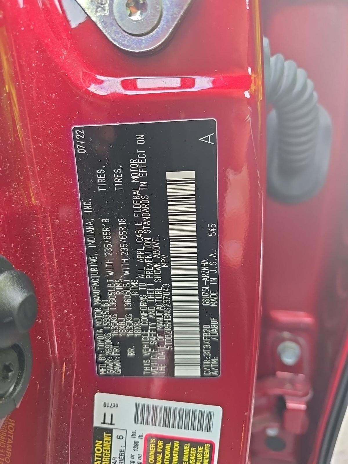 2022 Toyota Highlander LE AWD