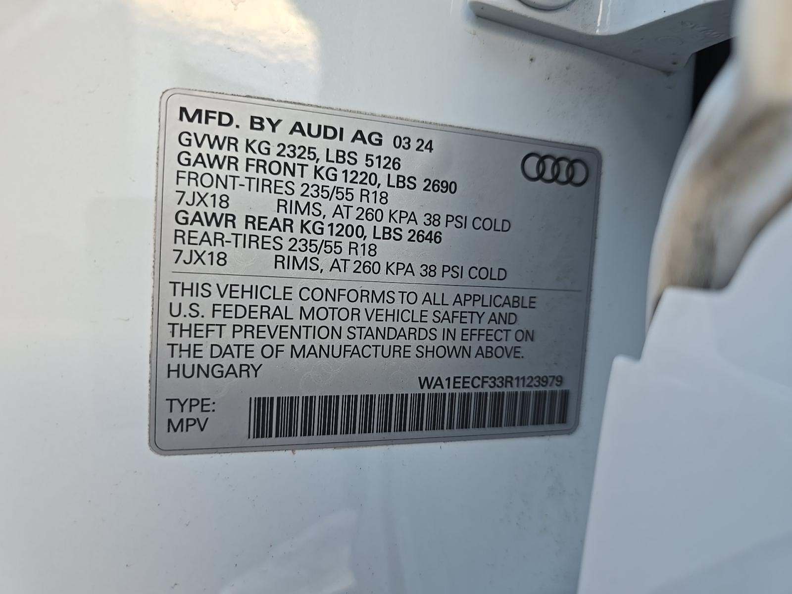 2024 Audi Q3 S line Premium Plus AWD