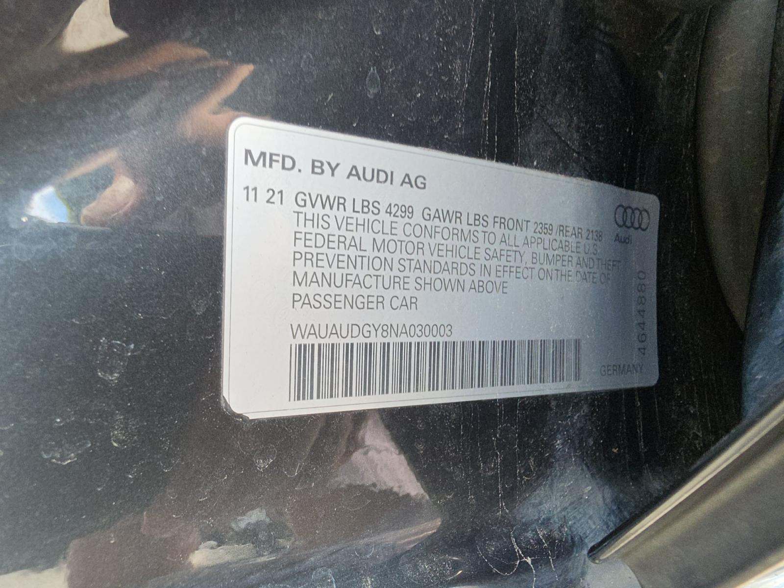 2022 Audi A3 2.0T Premium FWD