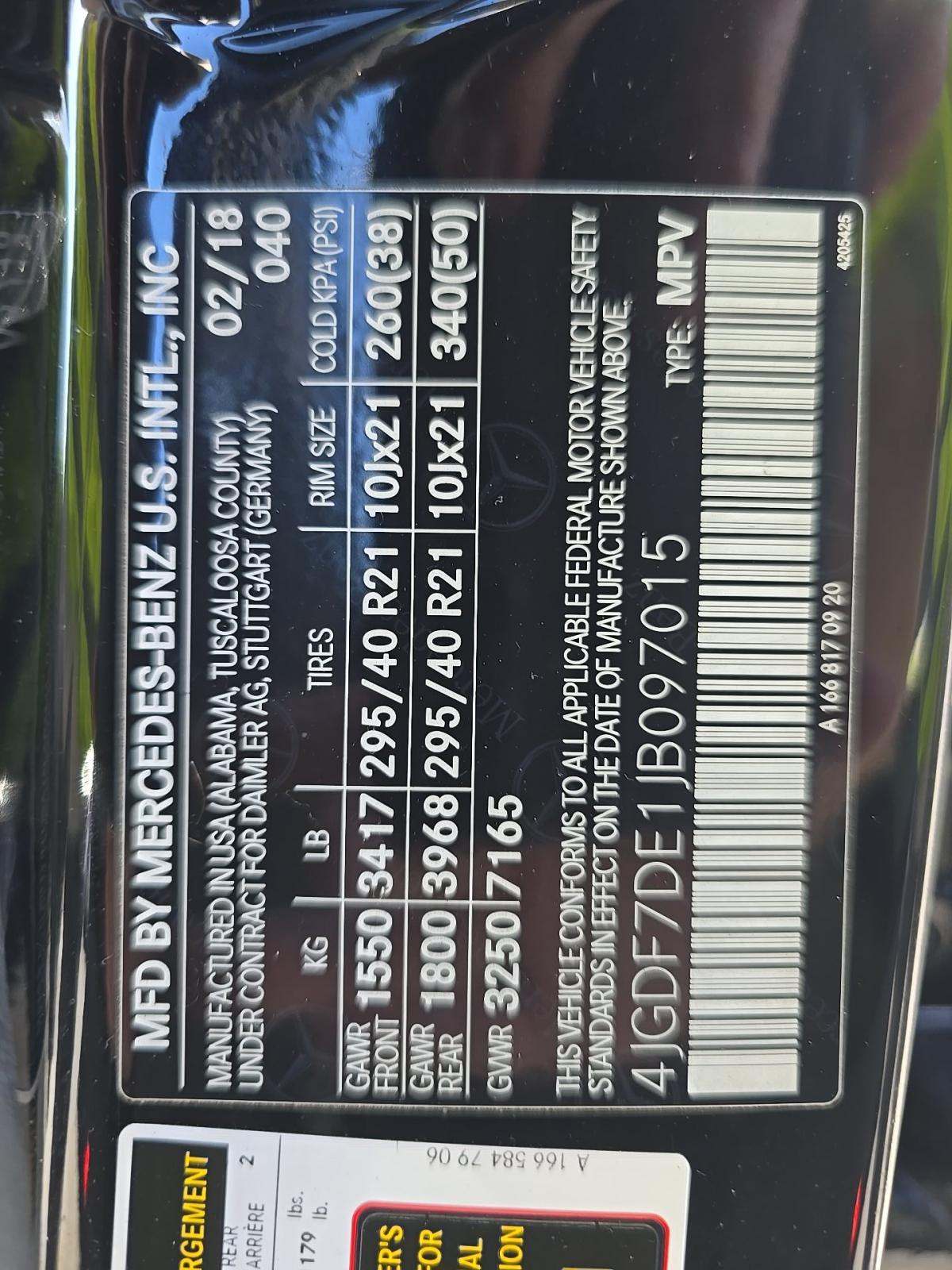 2018 Mercedes-Benz GLS GLS 550 AWD