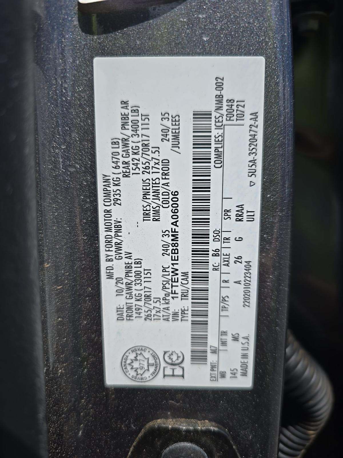 2021 Ford F-150 XLT AWD