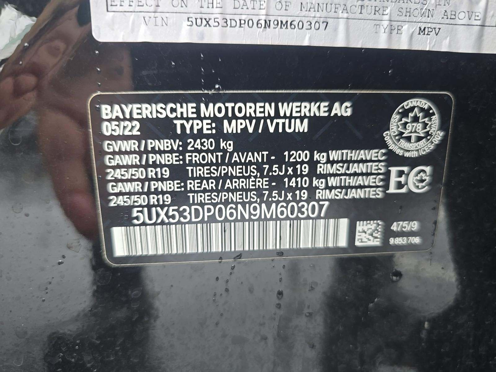 2022 BMW X3 xDrive30i AWD