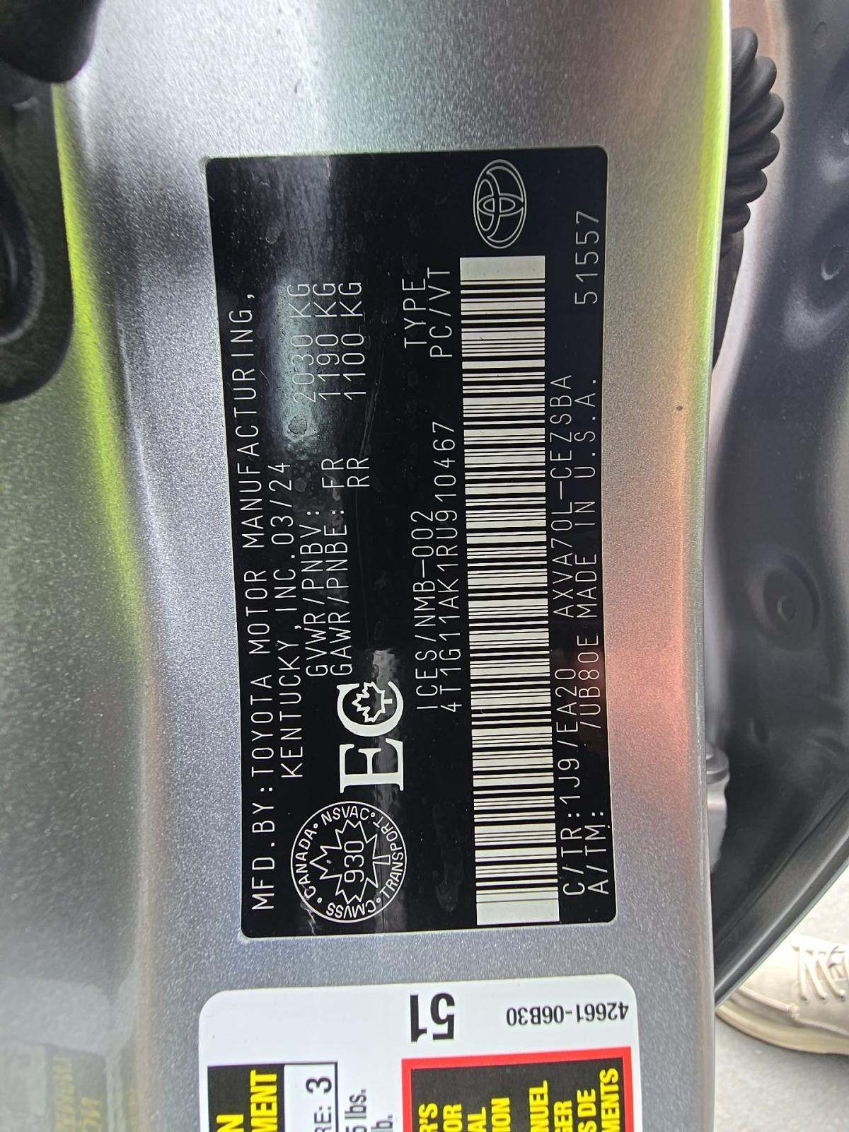 2024 Toyota Camry SE FWD