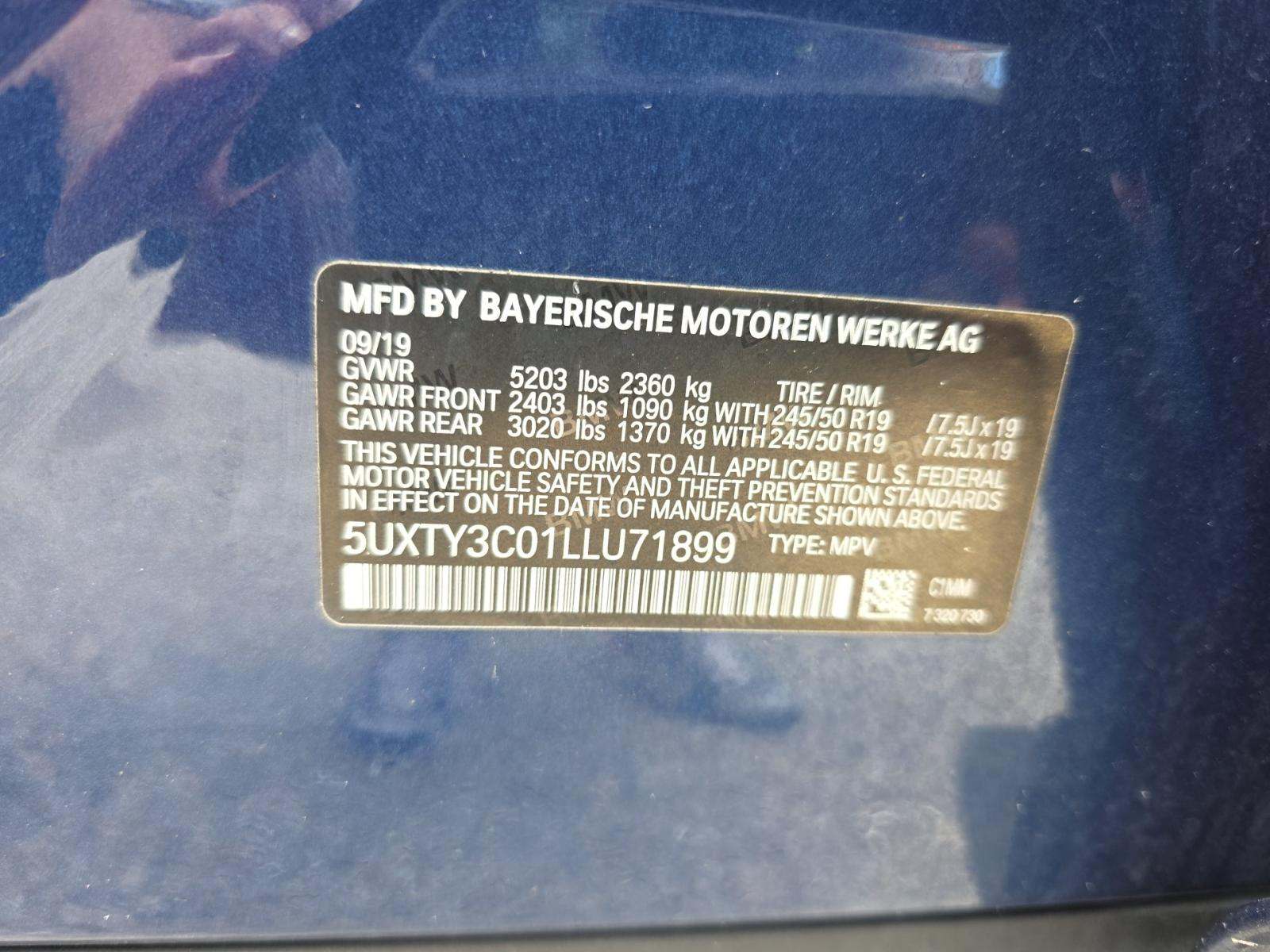 2020 BMW X3 sDrive30i RWD