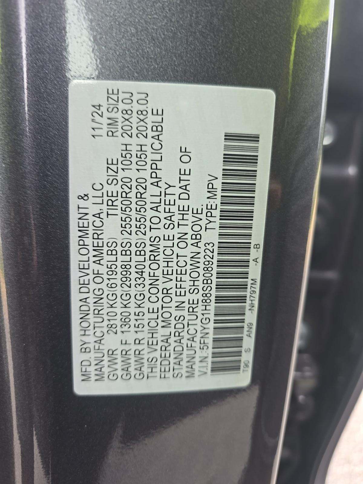 2025 Honda Pilot Elite AWD