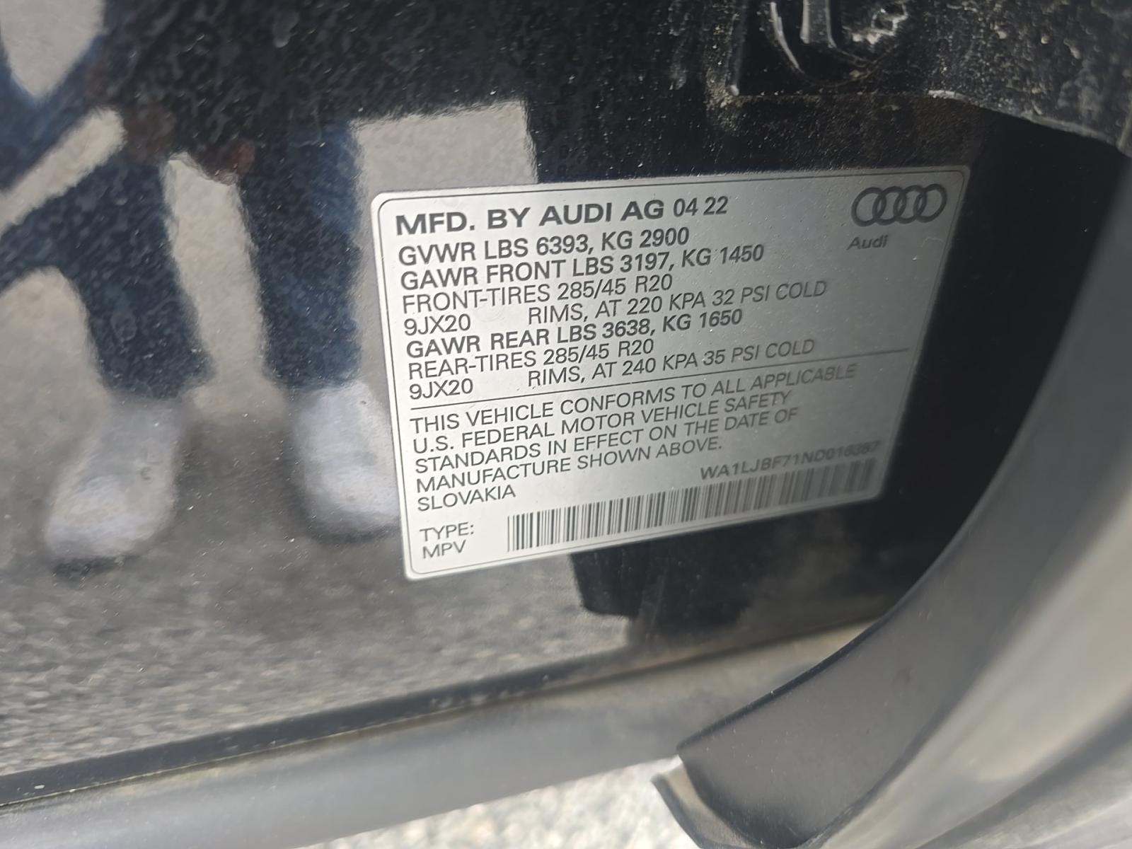 2022 Audi Q7 Premium Plus AWD