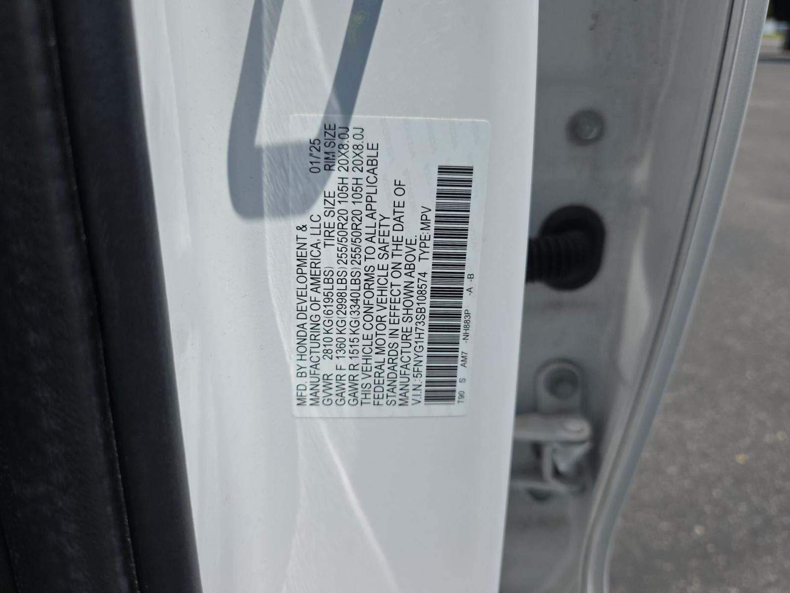 2025 Honda Pilot Touring AWD