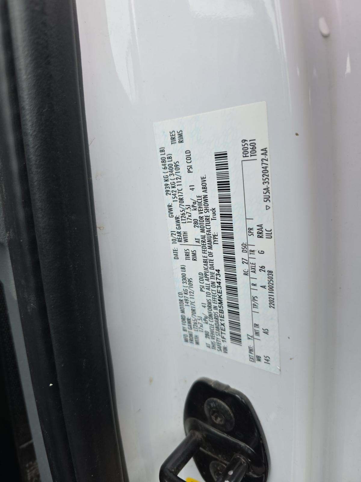 2021 Ford F-150 XL AWD