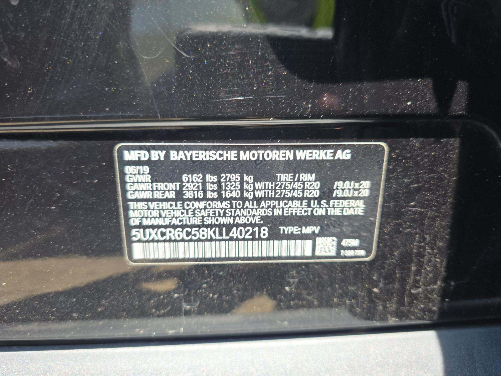 2019 BMW X5 xDrive40i AWD