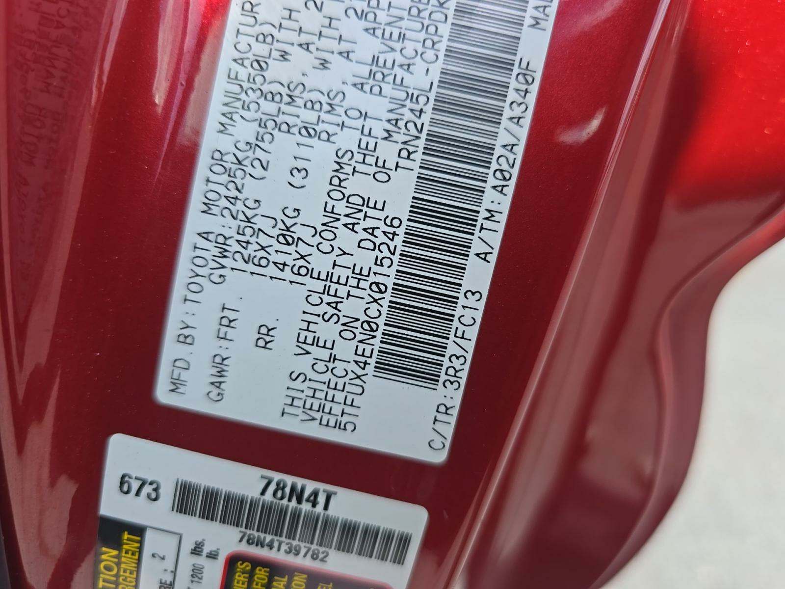 2012 Toyota Tacoma Base AWD