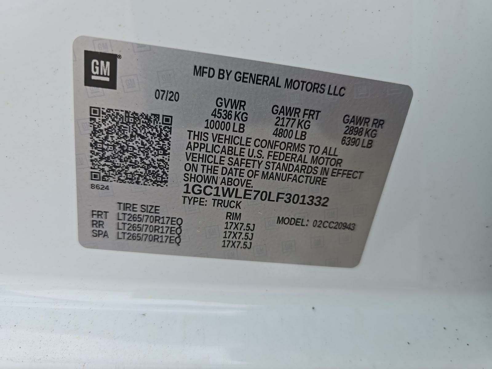 2020 Chevrolet Silverado 2500HD Work Truck RWD