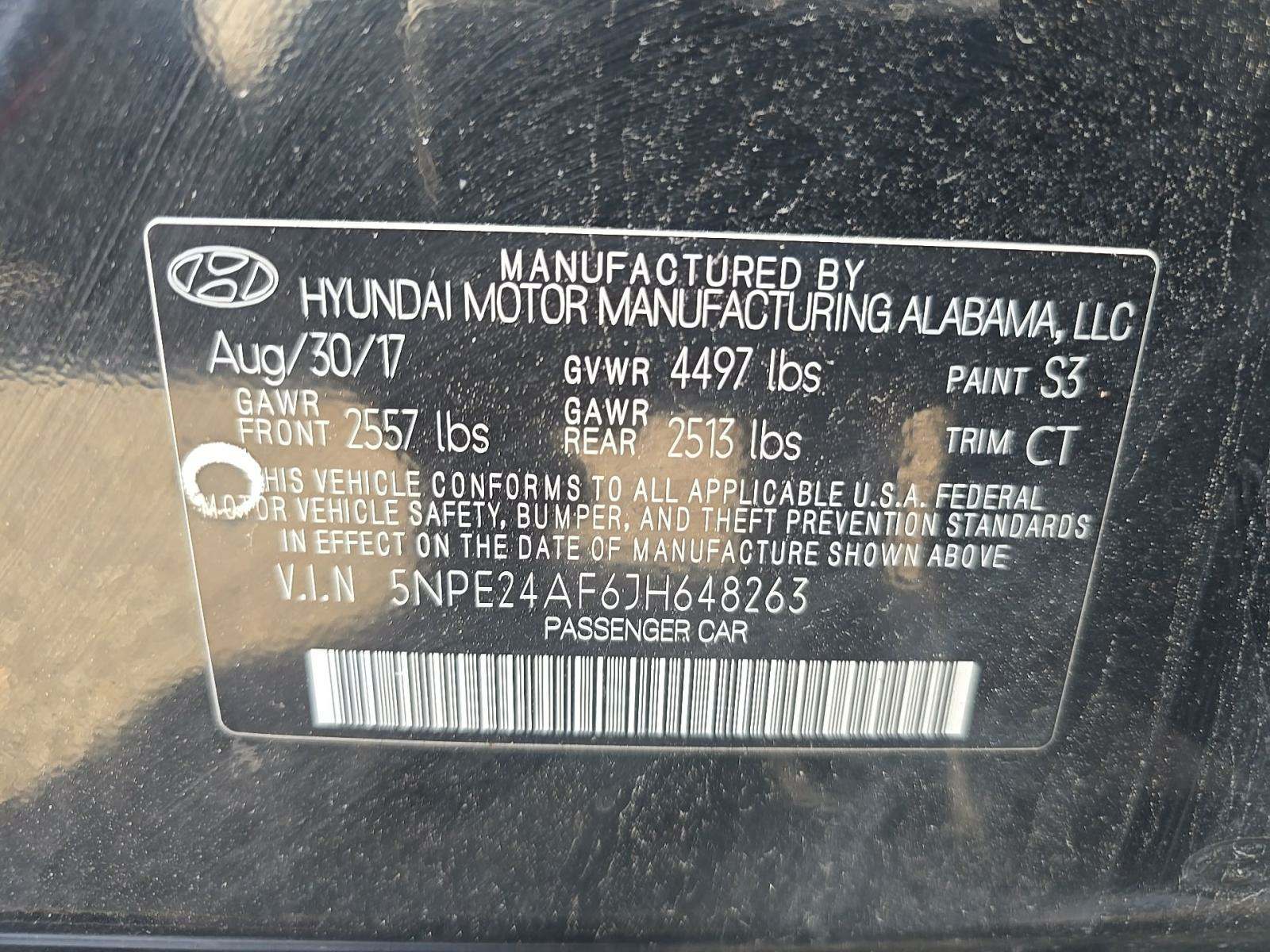 2018 Hyundai Sonata SE FWD