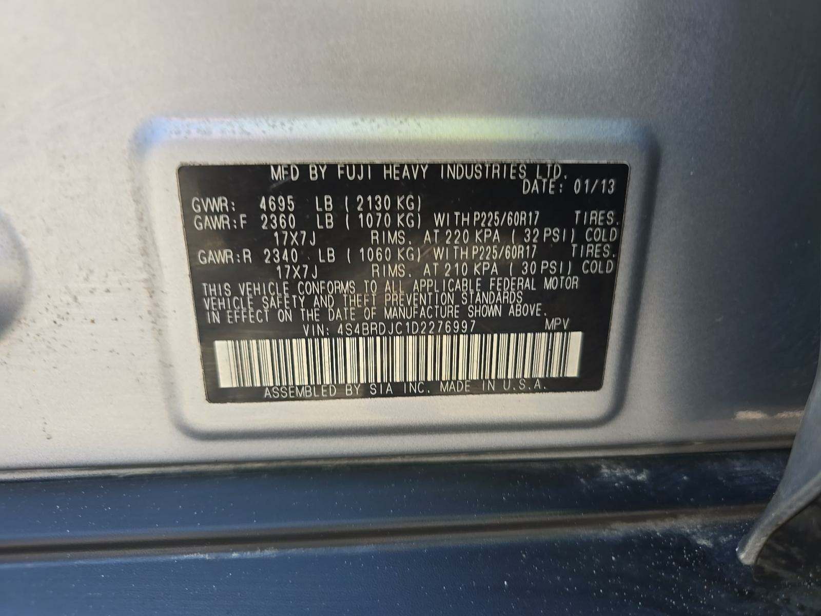 2013 Subaru Outback 3.6R Limited AWD