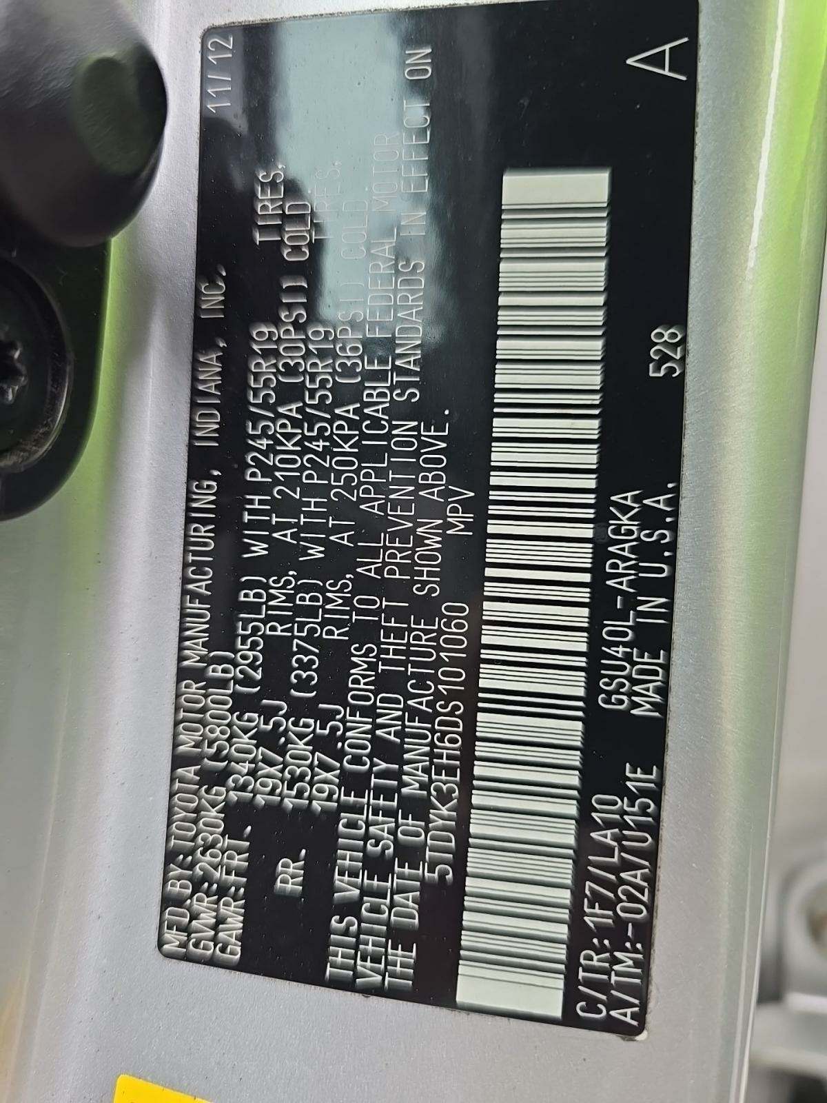 2013 Toyota Highlander Limited FWD