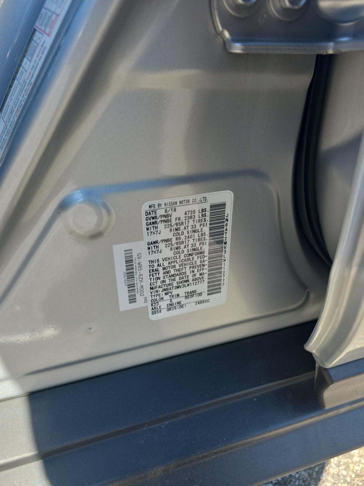 2020 Nissan Rogue SV AWD