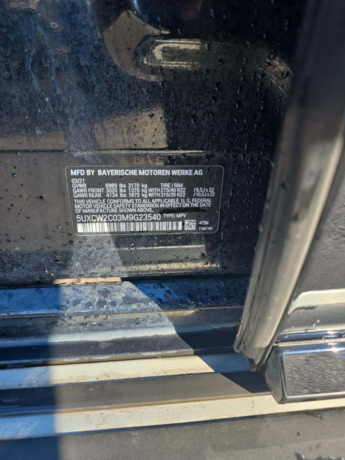 2021 BMW X7 xDrive40i AWD