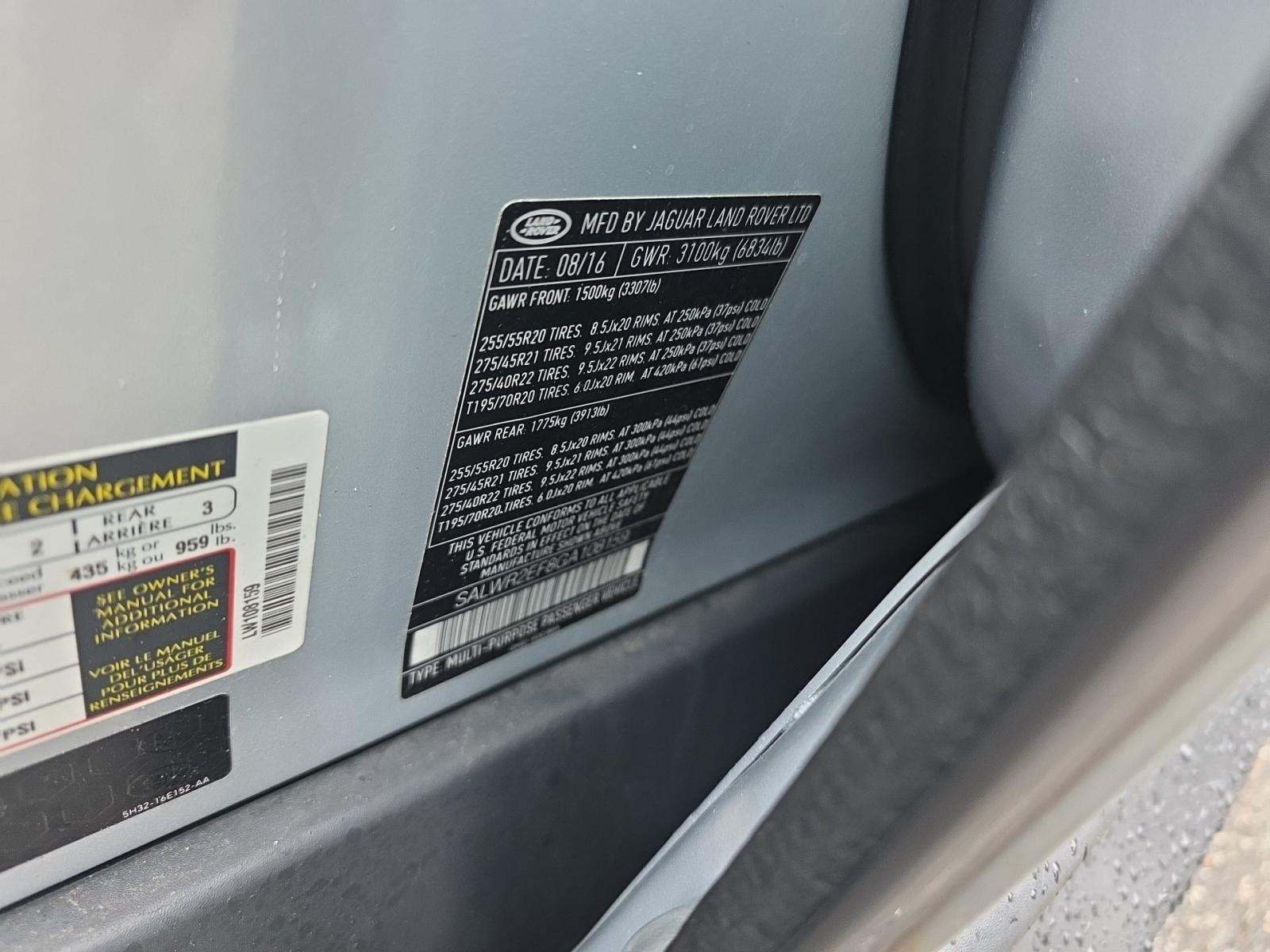 2016 Land Rover Range Rover Sport Dynamic AWD