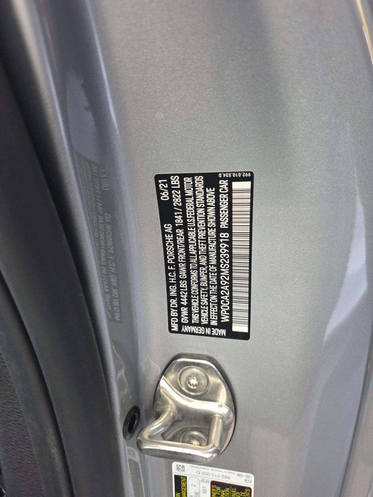 2021 Porsche 911 Carrera RWD